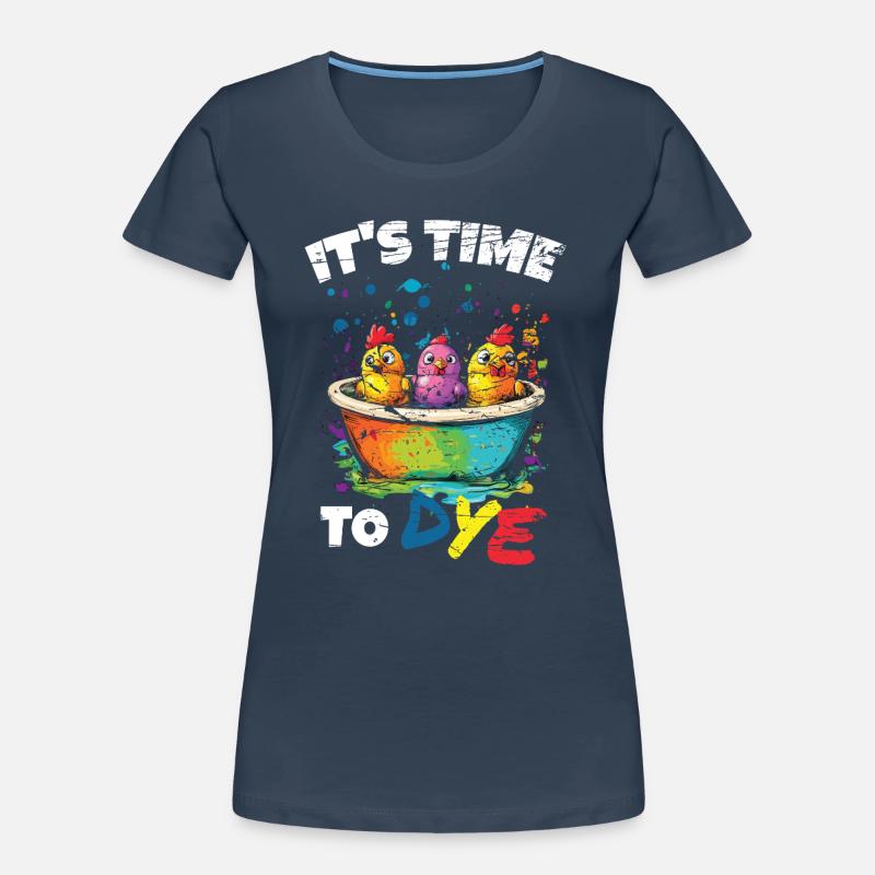 Easter Eggs Dyeing Easter Eggs Women's Premium Organic T-Shirt