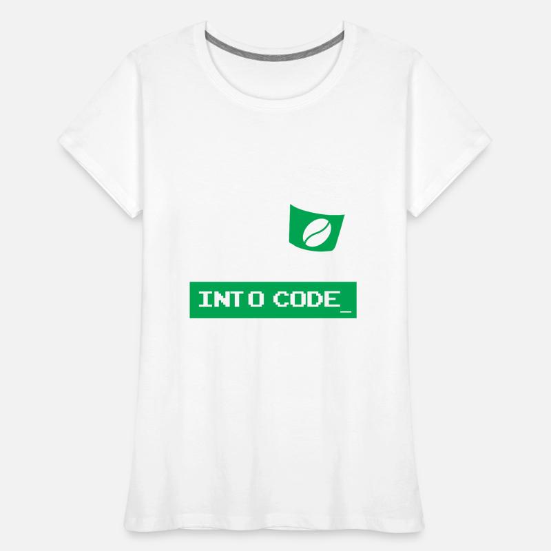 I turn coffee into code developer T-shirt bio Premium Femme