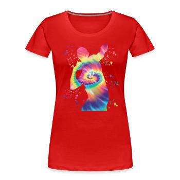 Shot Putter Colorsplash Shot Put - Women's Premium Organic T-Shirt -  - Front - Mia (176cm)