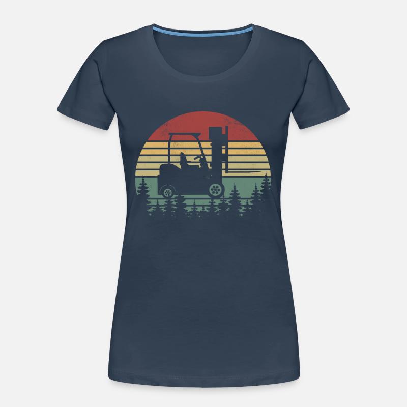 Funny Forklift Driver Art - Forklift Operator Women's Premium Organic T-Shirt