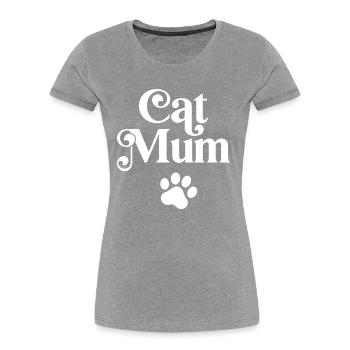 Cat Mum - Women's Premium Organic T-Shirt -  - Front - Mia (176cm)
