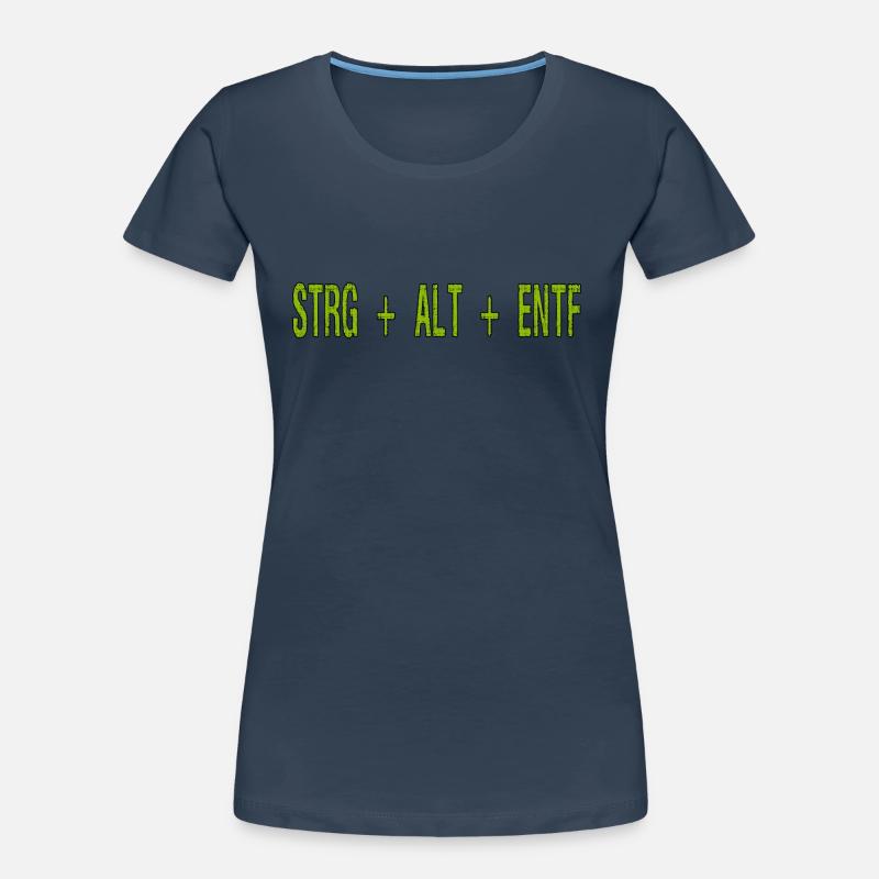 CTRL ALT DEL - Keyboard shortcut Program Crash Women's Premium Organic T-Shirt