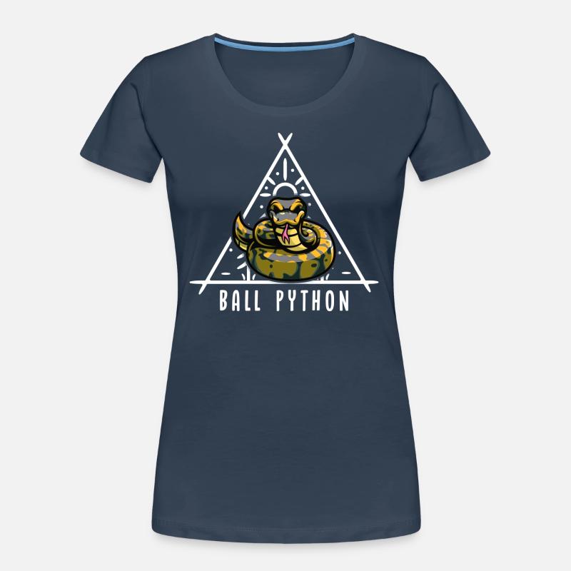 Ball Python Snake Propriétaire Mignon Pet Snake T-shirt bio Premium Femme