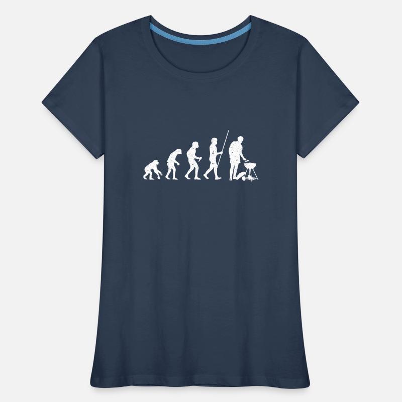 BBQ Evolution Grilling Barbecue Gift Idea Women's Premium Organic T-Shirt