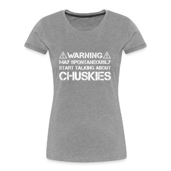 Chusky (en anglais seulement) - T-shirt bio Premium Femme - bleu marine - Devant - Mia (176cm)
