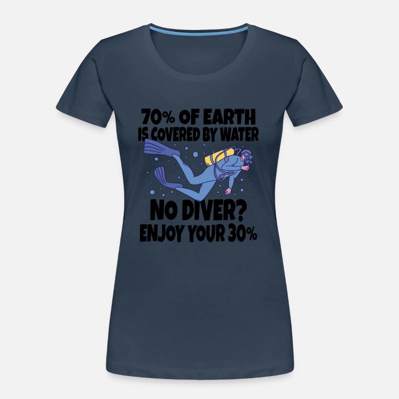 Scuba Diver Scuba Diving Geschenkidee Frauen Premium Bio T-Shirt