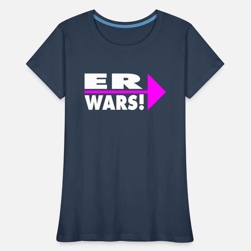 Er wars! Partner- oder Partyshirt Frauen Premium Bio T-Shirt