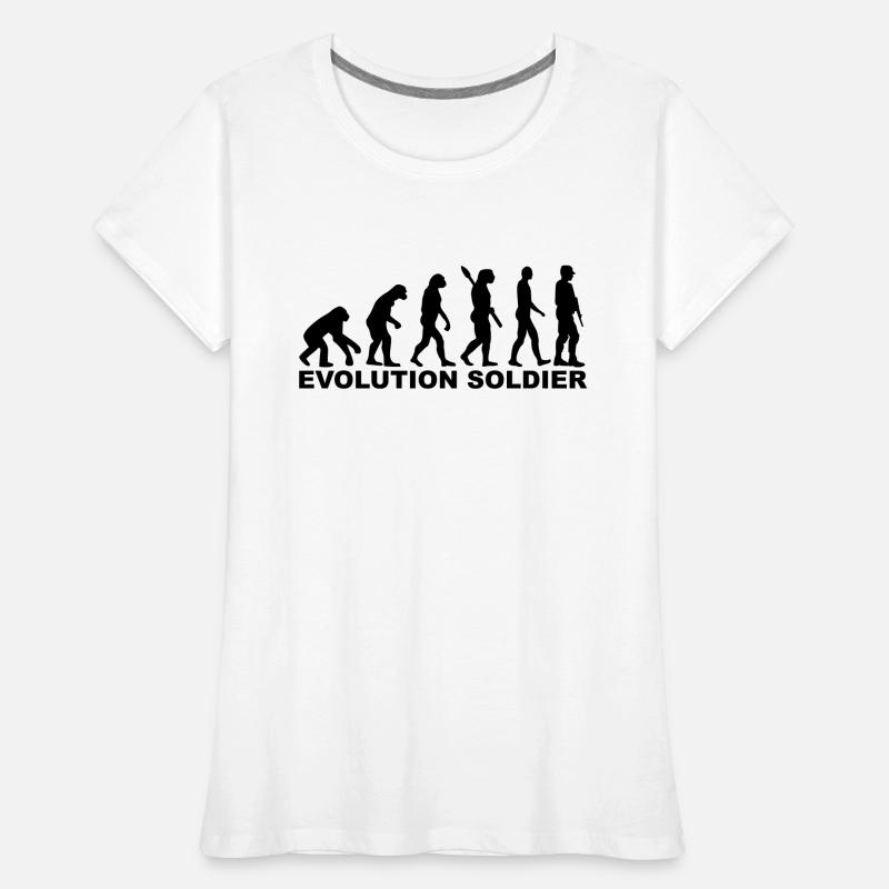 Evolution Soldier T-shirt bio Premium Femme