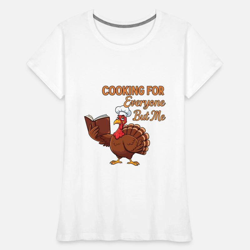 Cuisson de la dinde T-shirt bio Premium Femme
