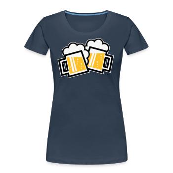 XZwei Originale Bayern (tricolore) - T-shirt bio Premium Femme -  - Devant - Mia (176cm)