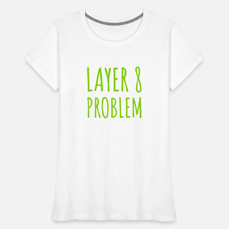 Layer 8 is causing problems Women's Premium Organic T-Shirt
