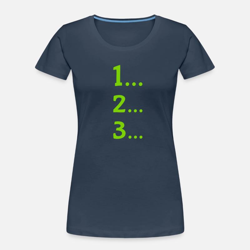 One, two, three Women's Premium Organic T-Shirt