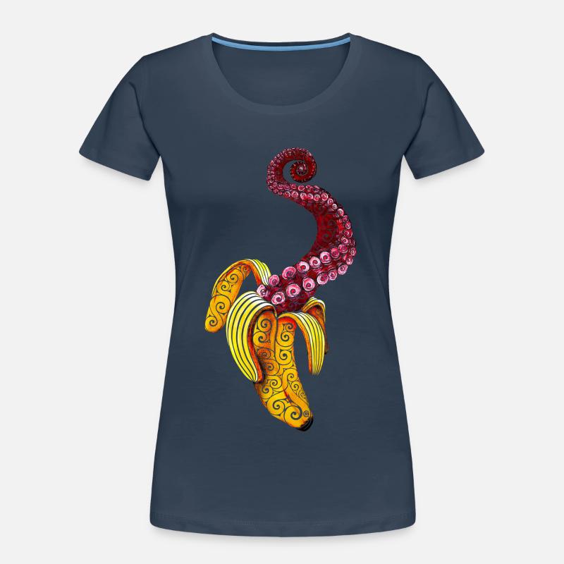 Wirbelnde Mutant-Banane Frauen Premium Bio T-Shirt