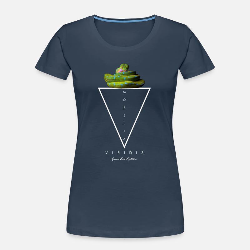 Grüner Baum Python Modern Geometric Frauen Premium Bio T-Shirt