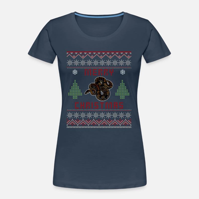 Ball Python Snake Owner Christmas Sweater T-shirt bio Premium Femme