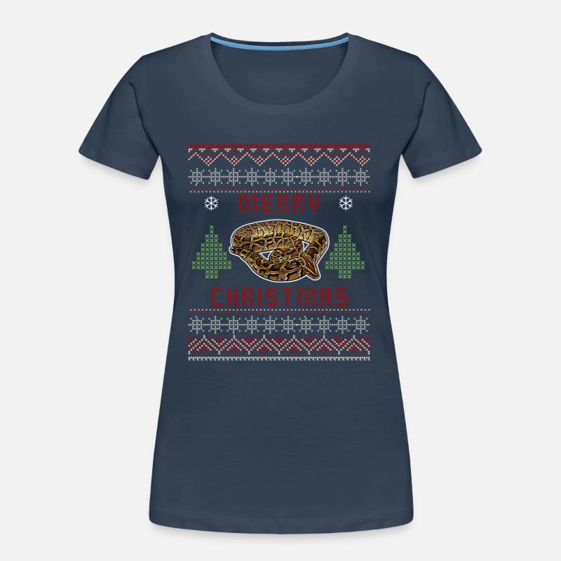 Burmese Python Christmas Women's Premium Organic T-Shirt