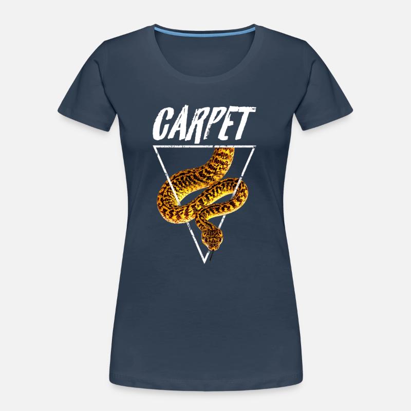 Tapis Python Retro Snake Propriétaire T-shirt bio Premium Femme