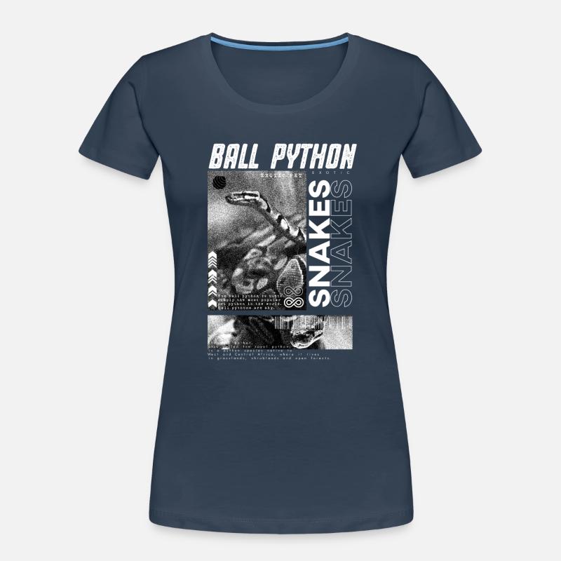 Ball Python Modern Streetwear Reptilienpfleger Frauen Premium Bio T-Shirt
