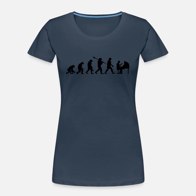 Evolution Klavier Pianist Klavier Frauen Premium Bio T-Shirt