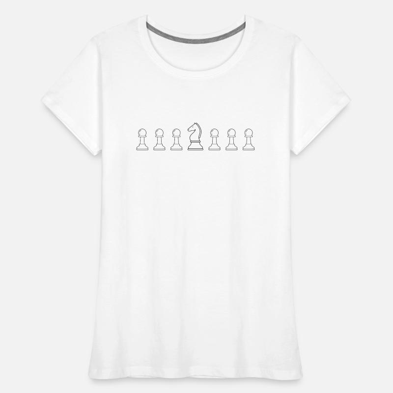 Be Different - Schachdesign Frauen Premium Bio T-Shirt