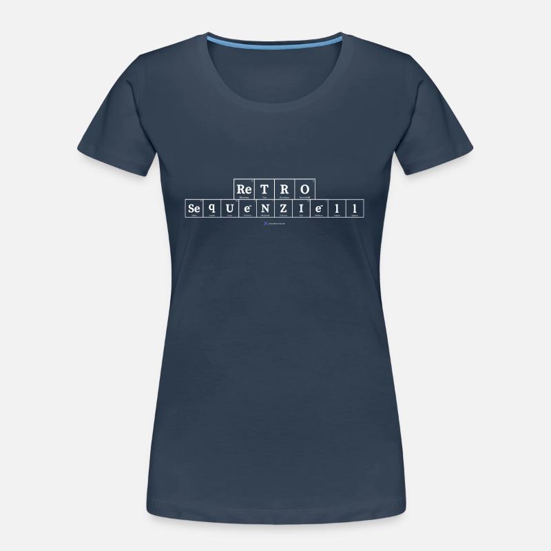 retrosequenziell (dunkle Stoffe) Frauen Premium Bio T-Shirt