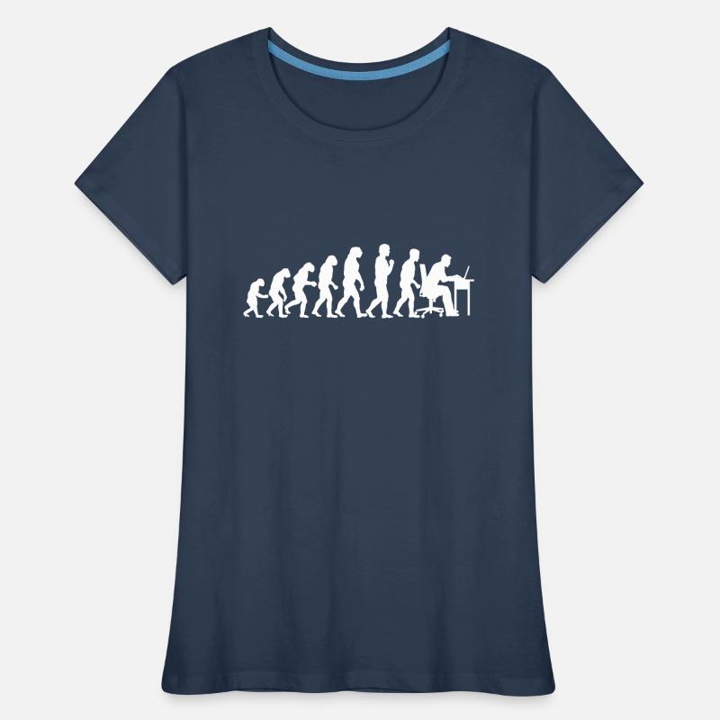 Evolution Technicien Informatique Programmation Nerd T-shirt bio Premium Femme