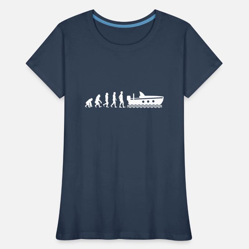Evolution du bateau T-shirt bio Premium Femme
