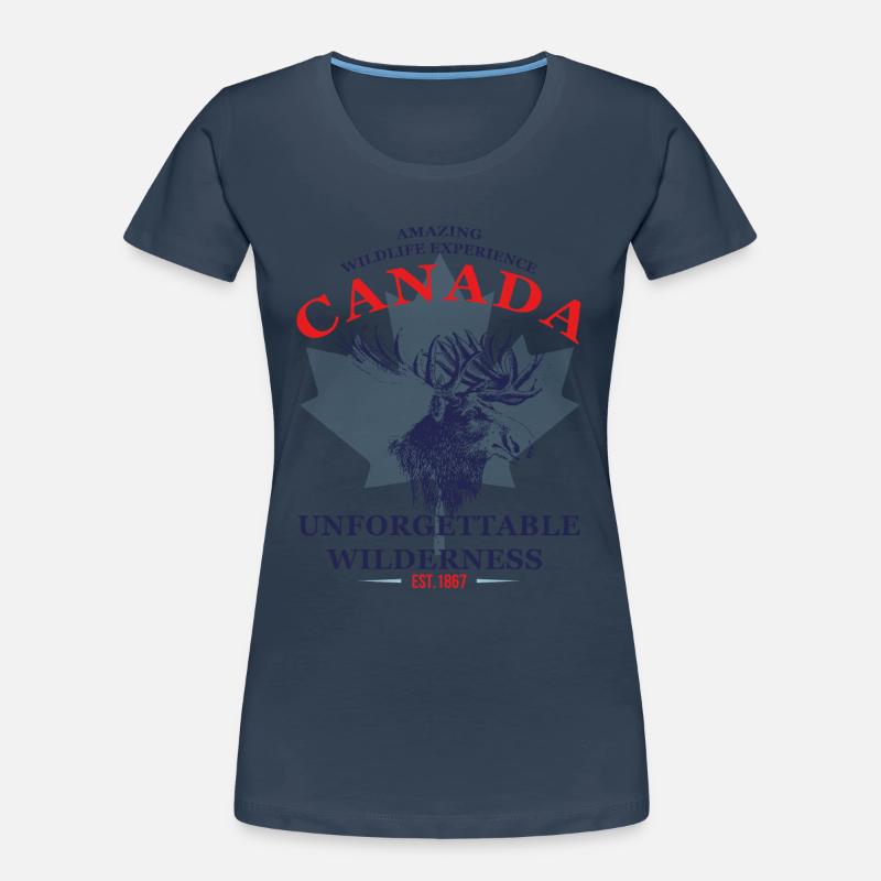CANADA - MOOSE Frauen Premium Bio T-Shirt