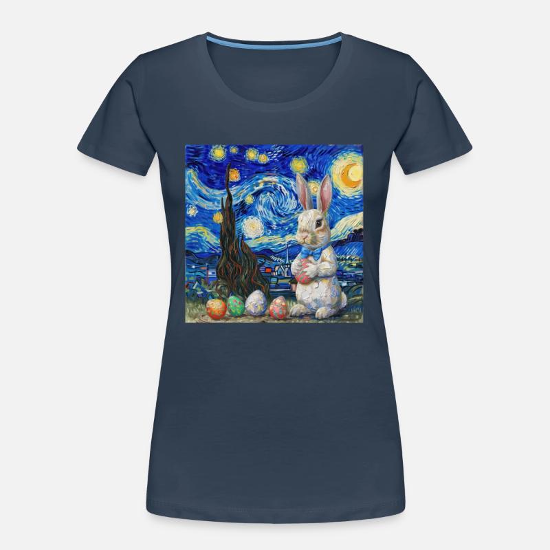 easter bunny, easter, bunny, happy easter, easter eggs Women's Premium Organic T-Shirt