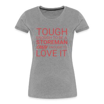 Storeman Crazy - Frauen Premium Bio T-Shirt -  - Vorne - Mia (176cm)