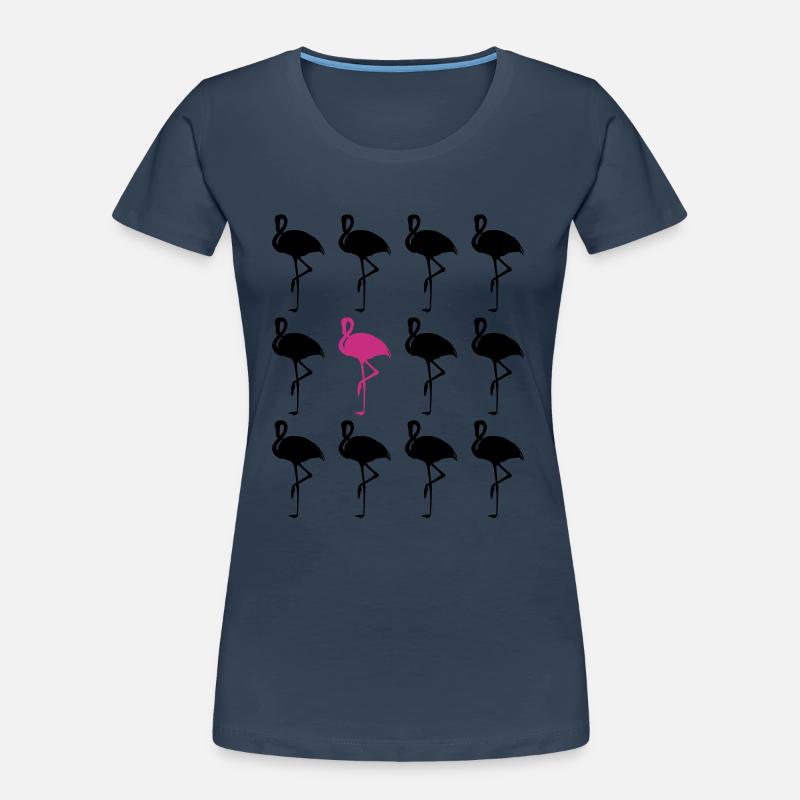 FLAMINGO MULTI Women's Premium Organic T-Shirt