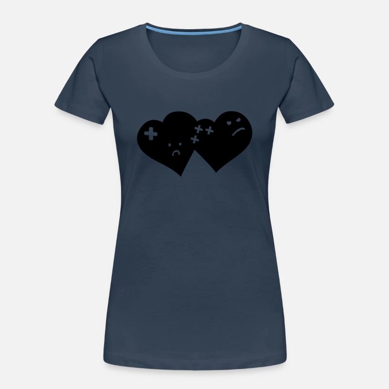 herz comic Frauen Premium Bio T-Shirt