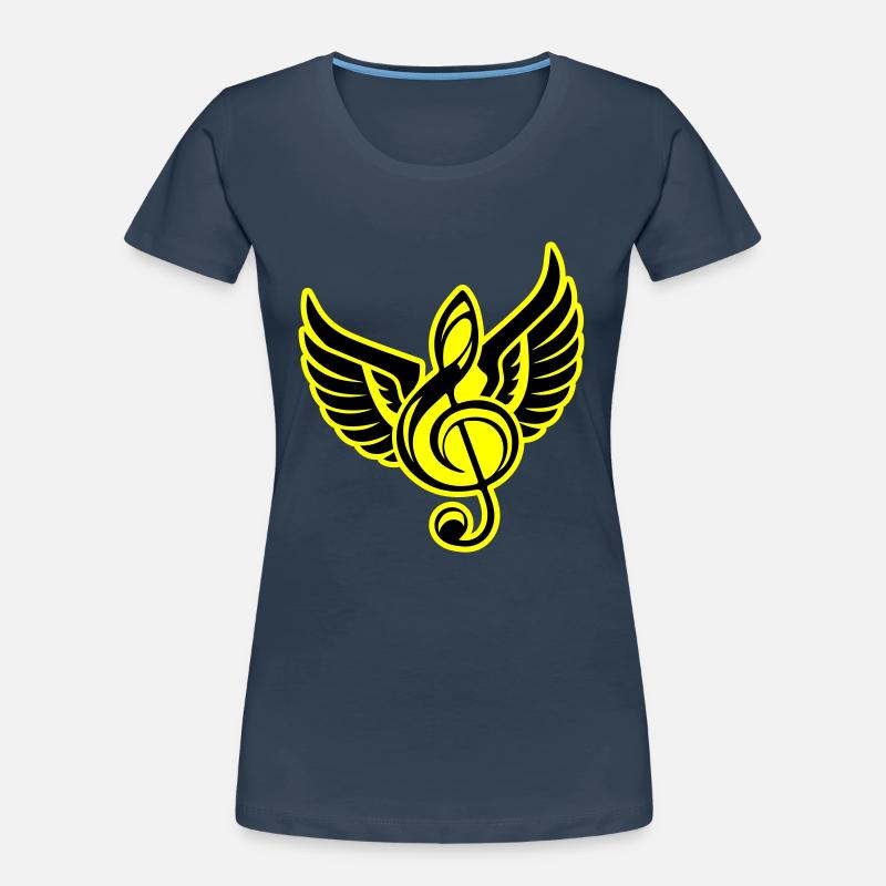 Symbole de clé Piano à queue T-shirt bio Premium Femme