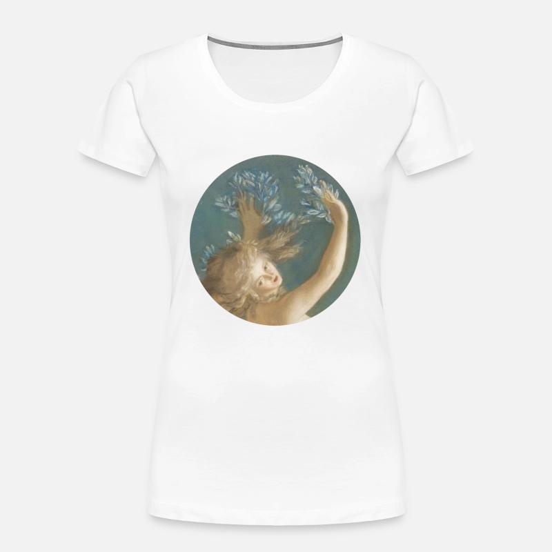 Daphne wird zu einem Lorbeerbaum - Frauen Premium Bio T-Shirt - Weiß