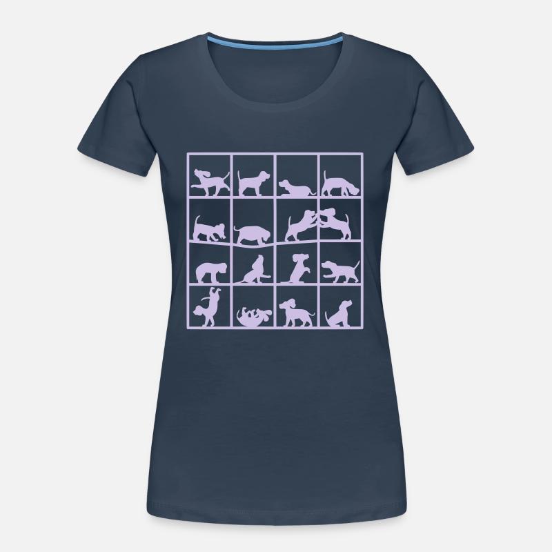 Dog Cube Beagle T-shirt bio Premium Femme