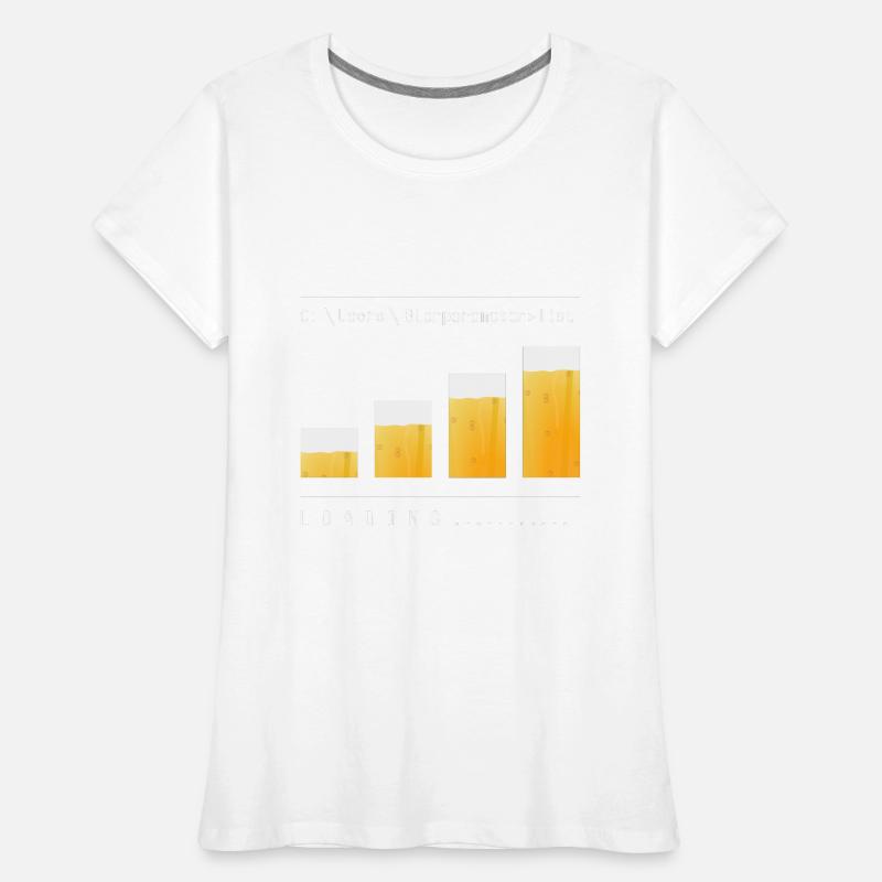 Bierparameter List Loading Frauen Premium Bio T-Shirt