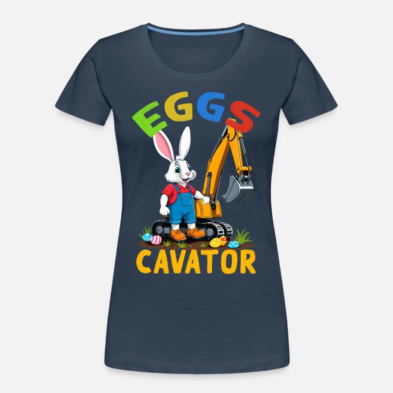 Lustiger Ostern Spruch Osterhase Baggerfahrer Frauen Premium Bio T-Shirt