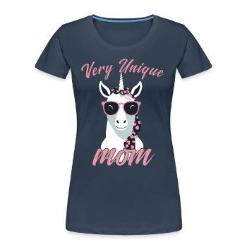 Sehr Einzigartige Mom Einhorn Mama Design - Frauen Premium Bio T-Shirt -  - Vorne - Mia (176cm)