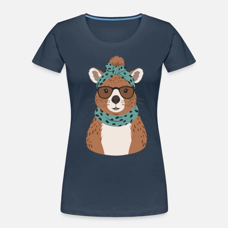 Lustige Capymama Wasserschwein Mutter Frauen Premium Bio T-Shirt