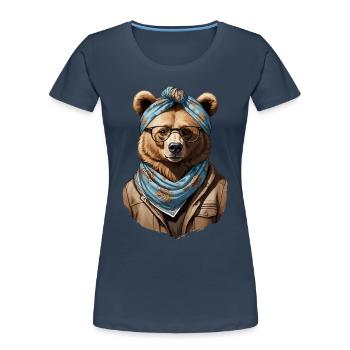 Funny Mama Bear Mother Bear Bear Lover - Women's Premium Organic T-Shirt -  - Front - Mia (176cm)