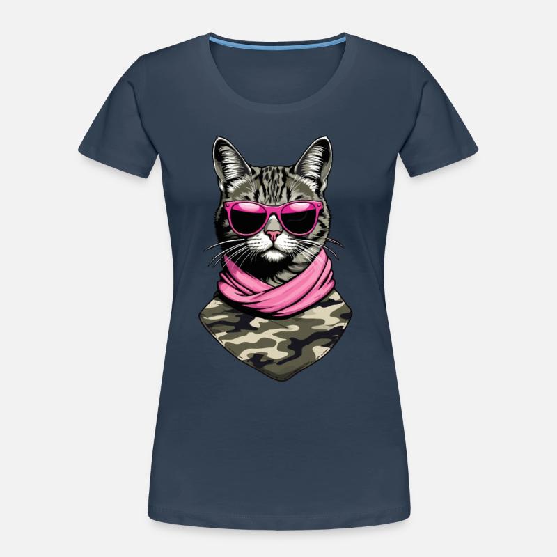 Niedliche Katzenmama Katzenmutter mit Stil Frauen Premium Bio T-Shirt