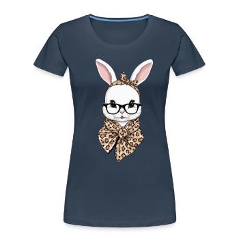 Maman Lapin Mignon Lapin Maman Mignon Lapin de Pâques - T-shirt bio Premium Femme -  - Devant - Mia (176cm)