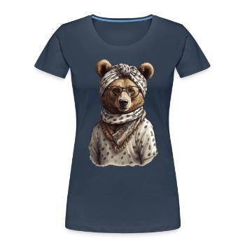 Funny Mama Bear Mother Bear Bear Lover - Women's Premium Organic T-Shirt -  - Front - Mia (176cm)