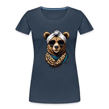Funny Mama Bear Mother Bear Bear Lover - Women's Premium Organic T-Shirt -  - Front - Mia (176cm)