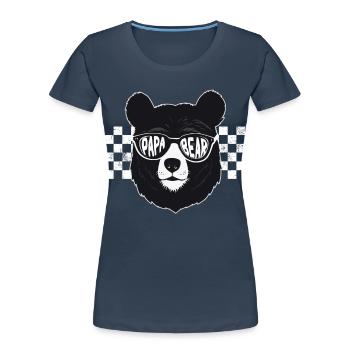 Ours Père Drôle Père Style Parfait - T-shirt bio Premium Femme -  - Devant - Mia (176cm)