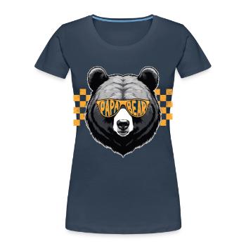 Ours Père Drôle Père Style Parfait - T-shirt bio Premium Femme -  - Devant - Mia (176cm)