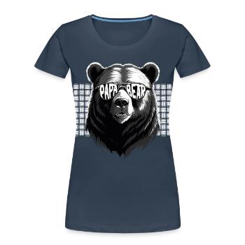 Ours Père Drôle Père Style Parfait - T-shirt bio Premium Femme -  - Devant - Mia (176cm)