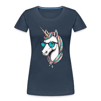 Licorne Maman Maman Drôle Maman Cadeau de Fête des Mères - T-shirt bio Premium Femme -  - Devant - Mia (176cm)