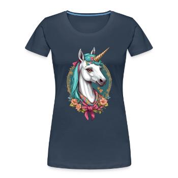 Maman Licorne Maman Drôle Maman Fête des Mères - T-shirt bio Premium Femme -  - Devant - Mia (176cm)
