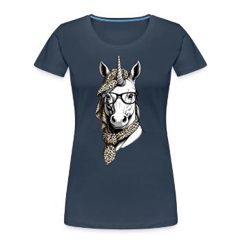 Licorne Maman Drôle Maman Licorne Élégante Femme - T-shirt bio Premium Femme -  - Devant - Mia (176cm)